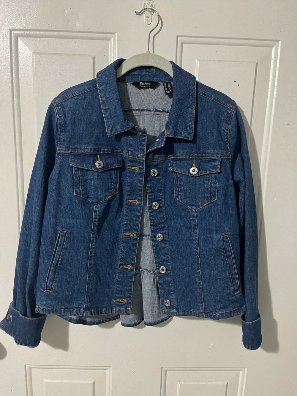 Du Jour Casual Blue Denim Jacket